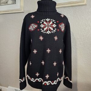 Nordic Design Vintage Women’s Wool Sweater – Petite Large